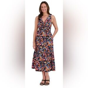 French Connection Multicolor Floral Maxi Dress